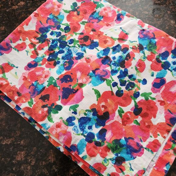 kate spade Other - kate spade Rosa Terrace rectangular Tablecloth Floral Pink Blue 61 x 79 Oblong